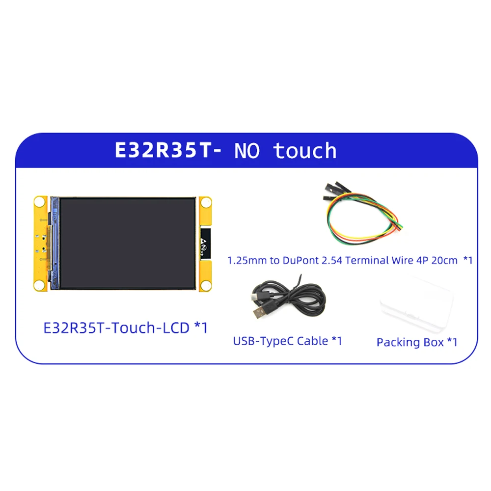 ตัวเลือกสินค้า บอร์ดพัฒนา ESP32 WiFi+Bluetooth จอสัมผัส 320x480