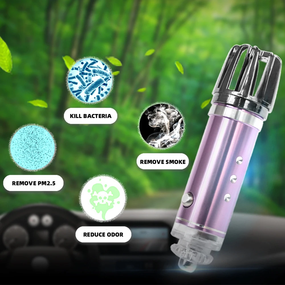 12v Car Air Purifiers Smoke Dust Air Freshener Auto Fresh Air Ionic