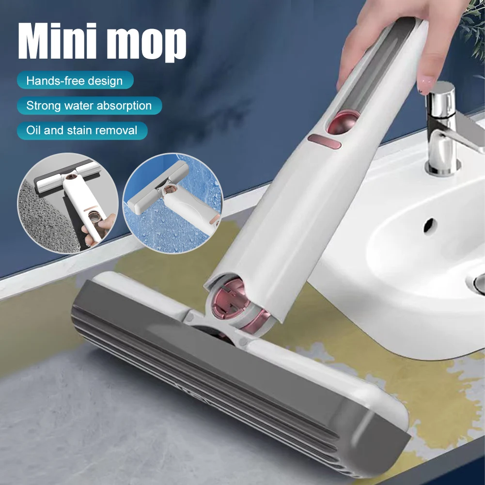 Shirln Portable Self-Squeeze Mini Mop Wet Hand Free Cleaner Tools/` Home  R6F2 
