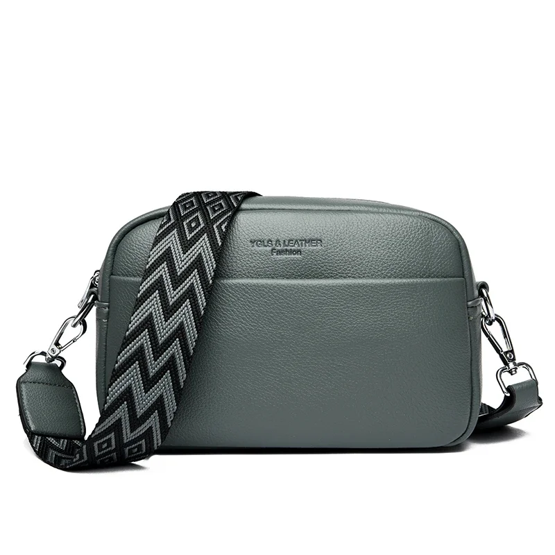 判例EU私法 Luxury Genuine Leather Solid Crossbody Shoulder Bags For
