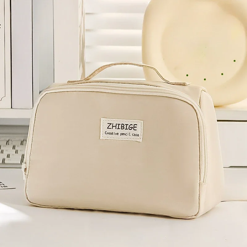 대용량 필통, 간단한 문구류 휴대용 펜 가방, 귀여운 학교 파우치, 연필 상자, 여아 학교 용품, 신제품