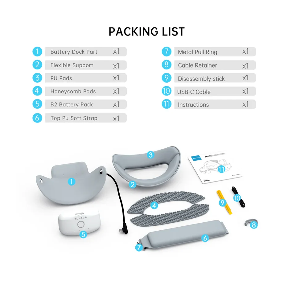 Bobovr-pico 4 ultraおよびultra enterpriseと互換性のあるバッテリー