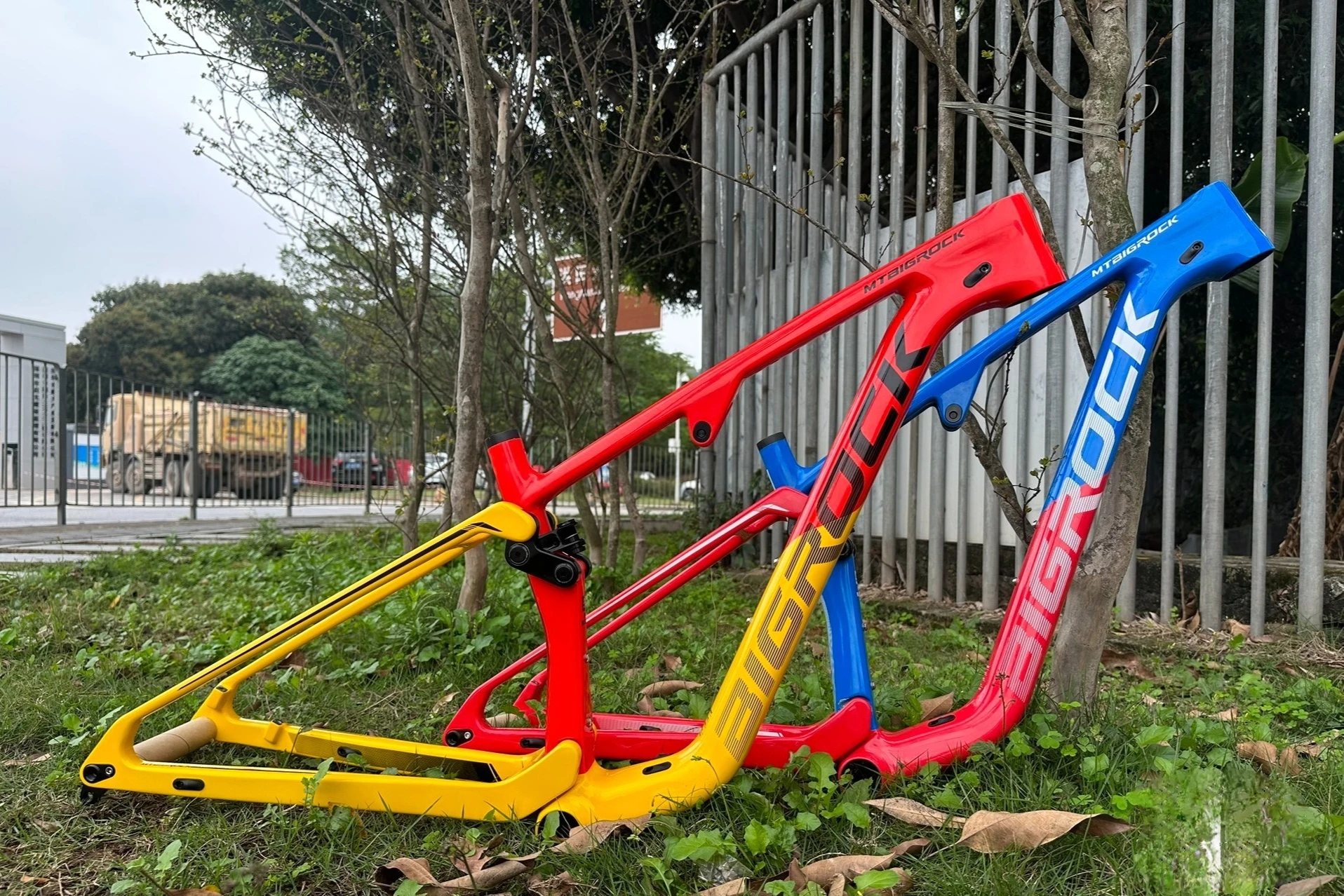 Bigrock Carbon Soft Tail Frame carbon XC off-road 29er mtb frame fullsuspension mtb bike Travel 150 VPP MTB Bike Frame 148Boost