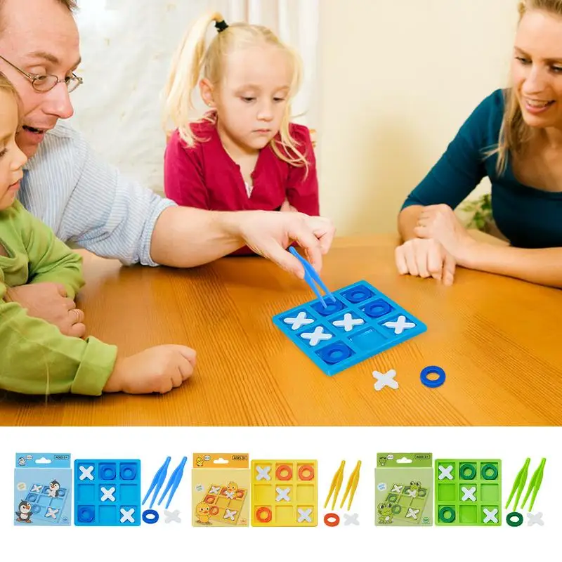 Mini Board Game XO Chess Board Game Family Family Connection Booster Funny Developing Intelligent Educational Toy Mini Board