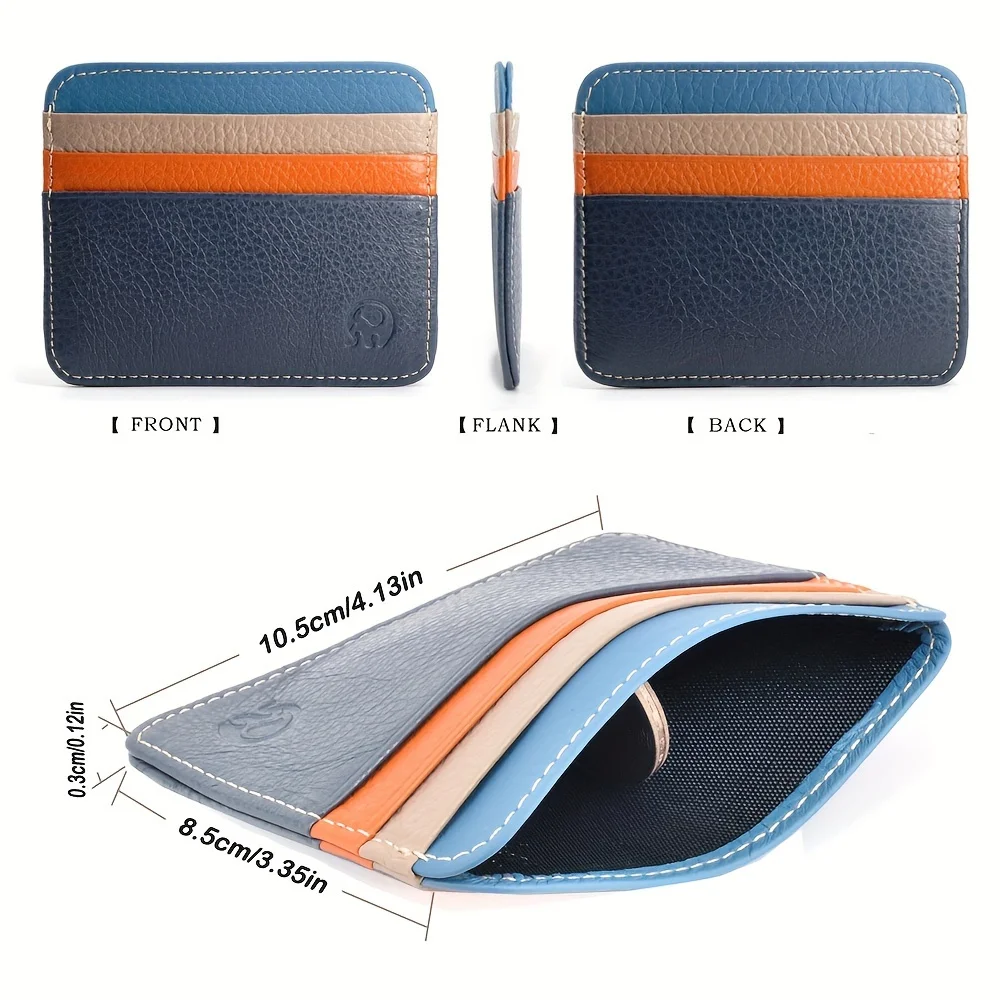 Credit Card Holder Ultra thin 6 slots Wallet Small Business Card Holder
