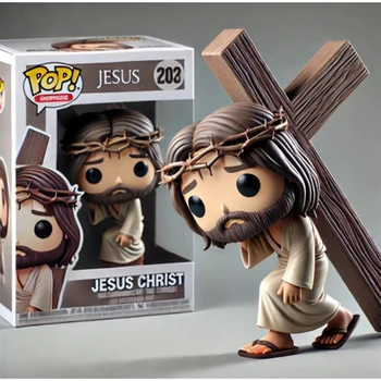 Ornamento pasquale Bambola carina Statua di Gesù Regalo di bambola creativa Artigianato decorativo fatto a mano Regalo di decorazione del soggiorno della camera da letto di casa 1