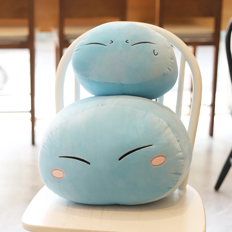Soft Plush Anime Slime Throw Pillow for Kids and Baby