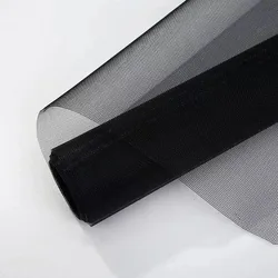 Durable Mosquito and Insect Resistant Screen for Outdoor Spaces - Pet - Proof DIY Mesh for Large Windows (Black)