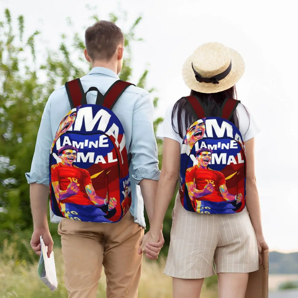 LY-Lamine Yamal Fashionable and avant-garde, fully printed, comfortable student backpack for carrying. 6