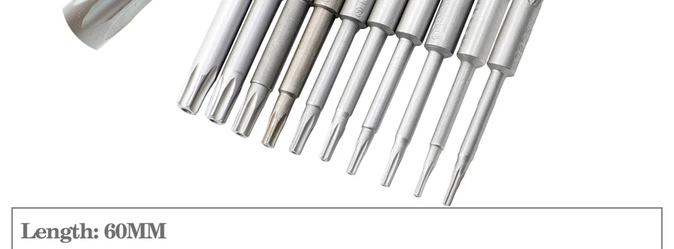 8pcs-11pcs 60mm/100mm lange Torx schraubendreher bit 800/801/802 elektrische schraubendreher bit 4mm/5mm/6mm griff Schraubendreher zubehör – Detail 10