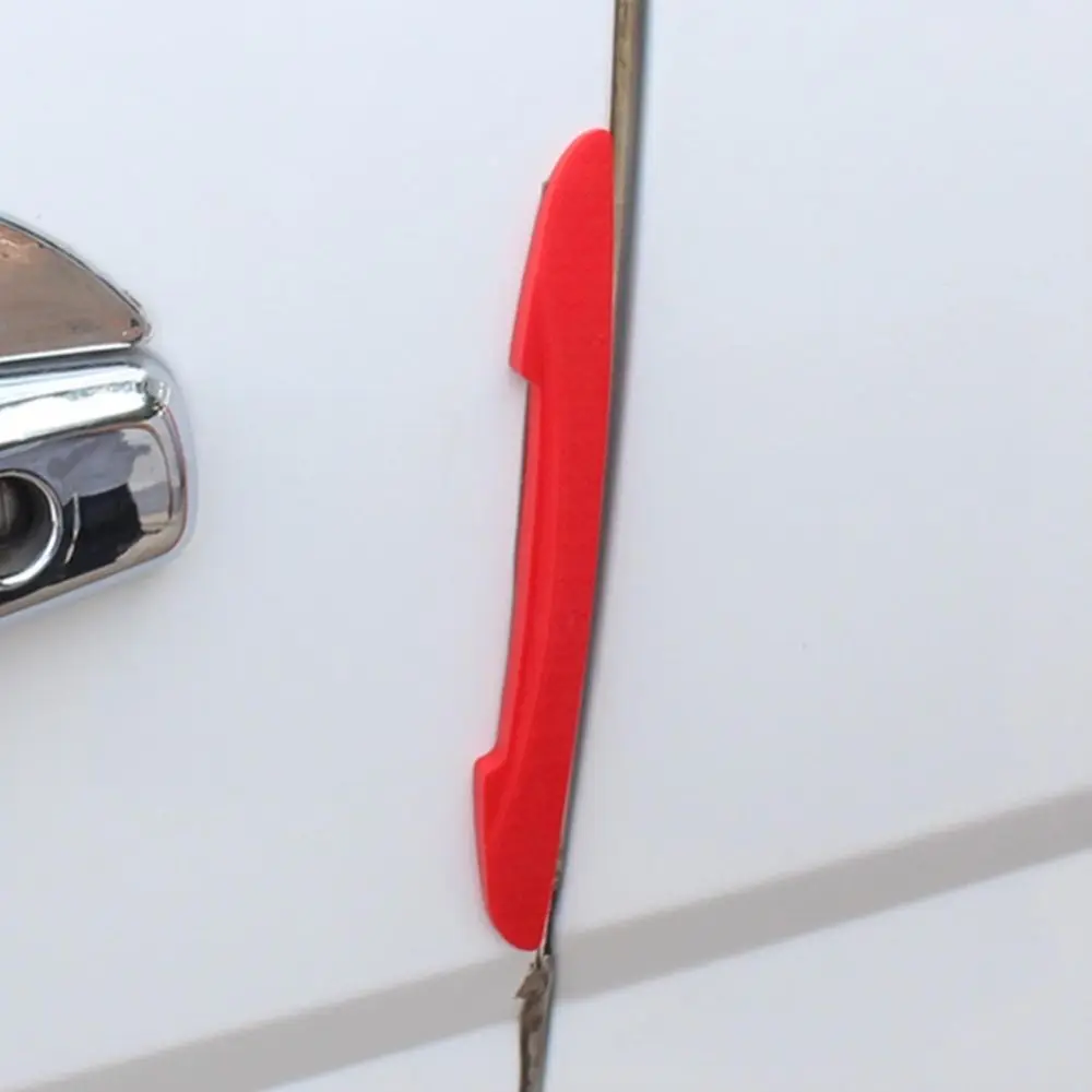 Car Door Edge Guard Strip Set - Soft Rubber Anti-Collision Protector, 4 Pieces