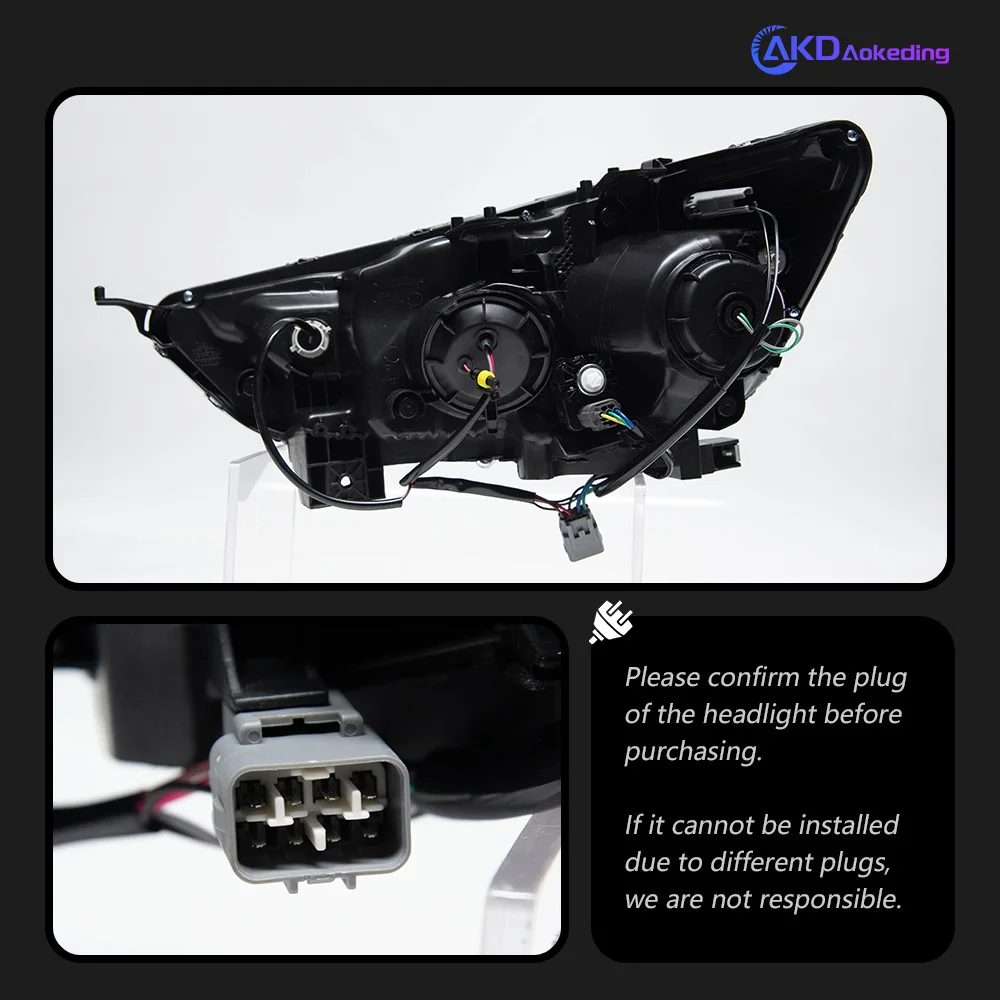 AKD Car Front Headlights Parts For Mitsubishi ASX 2013-2019