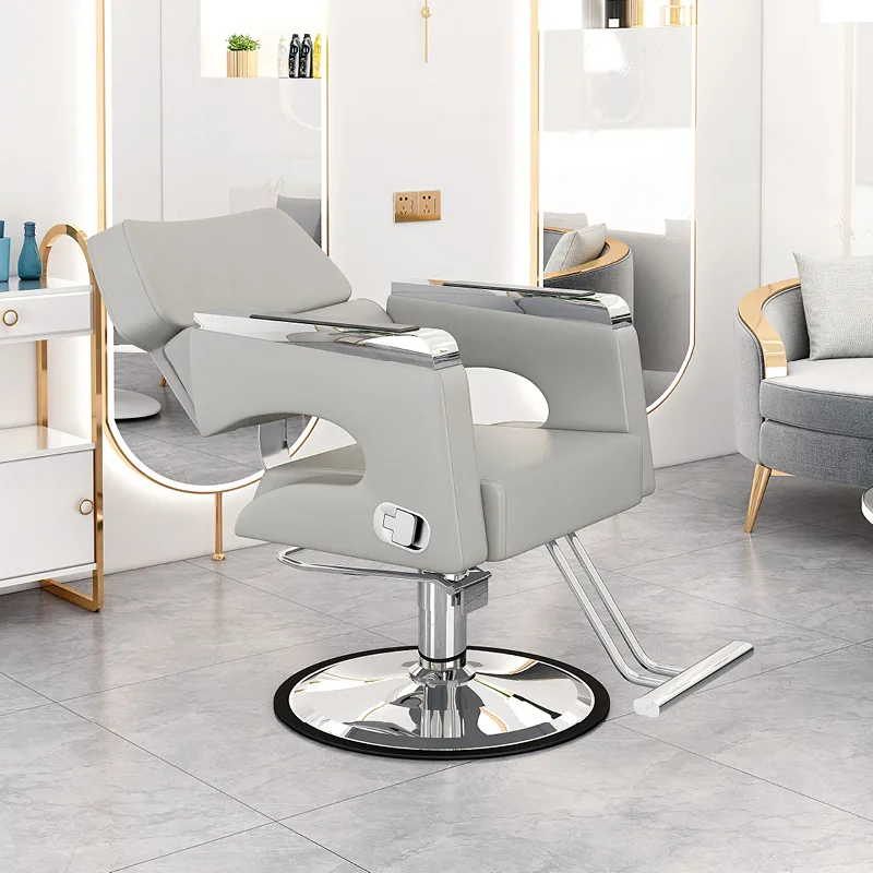 Salon Makeup Barber Chair Hairdressing Swivel Recliner Hair Cutting Styling Chair Trolley Chaise Coiffeuse Beauty Furniture