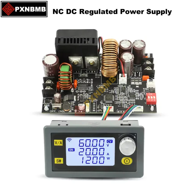 โมดูลแปลงไฟแบบสเต็ปดาวน์ควบคุมด้วยระบบตัวเลข DC 6-70V รุ่น XY6020L กำลังไฟ 20A 1200W แรงดันและกระแสคงที่ 1