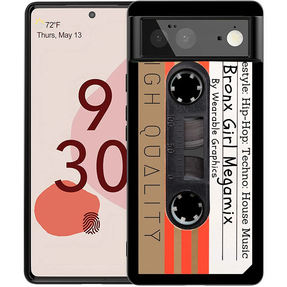 Retro Cassette Tape Style Shockproof Silicone Phone Case Cover