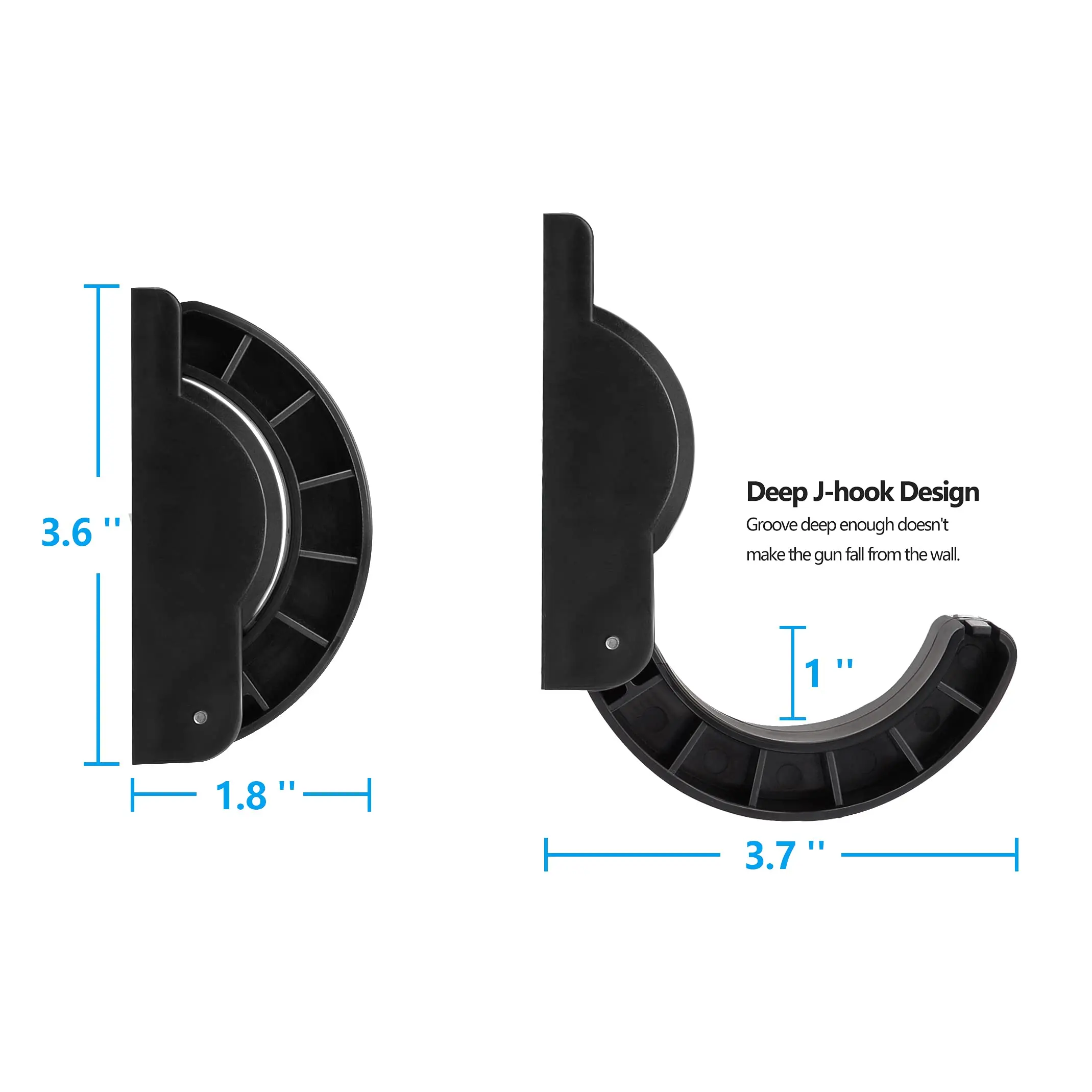 Gun Accessories Adoreal Gun Rack Wall Mount Semicircle Rifle Rack Multipurpose Folding Gun Storage Stable Arc Design For Wall Shotgun Hooks