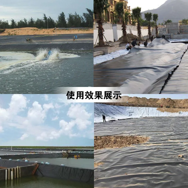 Tó Átjárhatatlan Membrán, Akvakultúra Haltavak Műanyag Úszómedence Geotextile, Hdpe Geomembrán - Image 5