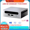 2023 New Gaming Mini Computer AMD Ryzen 9 5900HX 7 7730U Windows 11 DDR4 3200MHz NVMe Mini Desktop PC NUC 3x4K HTPC WiFi6 BT5.2 1