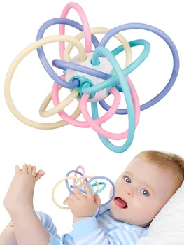 Baby Sensory Teething Teether Toys Teething Toys For Babies 0-6 Months | Baby Teething Toys 6 To 12 Months Baby Teething Ball T 1