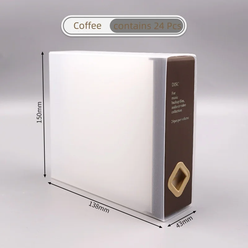대용량 CD DVD 케이스 슬리브 보관 CD 마감 상자, 거치대 CD 디스크 패키지, 게임 앨범 정리, 4 색 24CD 박스, 인기 판매