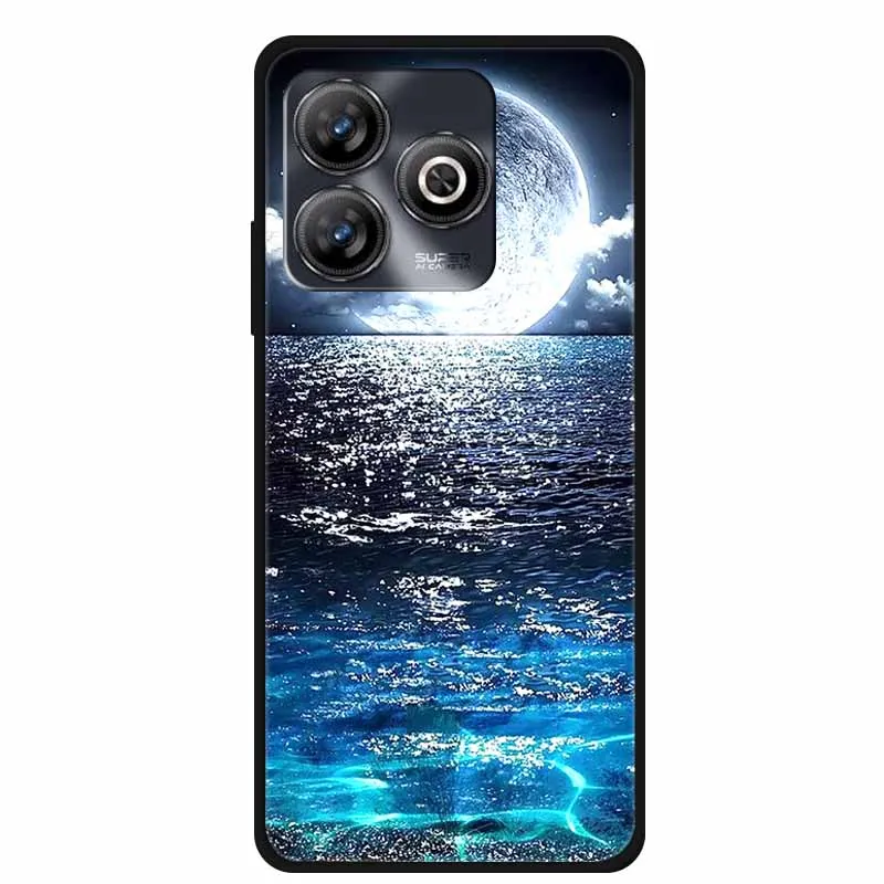 Luxury Black Silicone Soft Phone Case - Protective Back Cover Shell