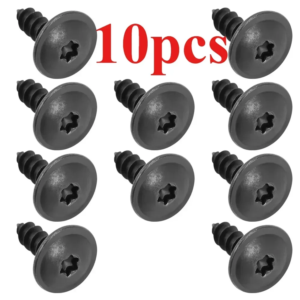 Car Fastener Clips Car Clips Fastener Tapping Screws 10Pcs For VW Polo Golf 4 5 6 7 Beetle MK3 MK4 MK5 MK6 Bora CC Passat B6 B5