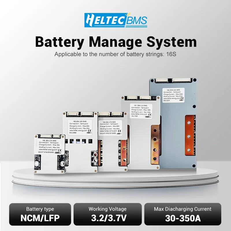 bms 48v 16s lifepo4/Lipo 16s 60v with balance 30a 50a 80a 100a 120a 160a 200a 25