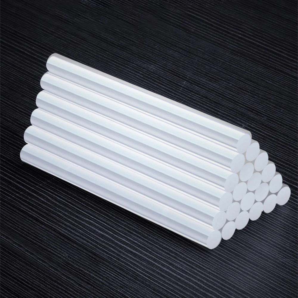 20PCS Hot Melt Adhesive Gun Accessories Clear 7MM Silicone Gel Strong Temperature Resistance and High Viscosity Domestic Portable Gun Accessorie