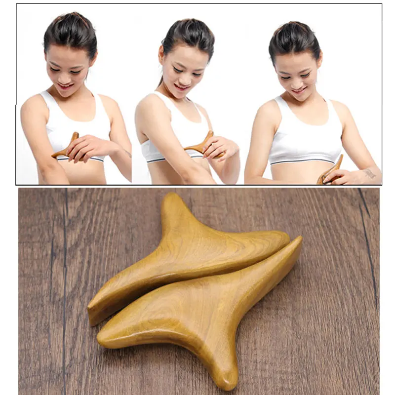 Neck Massager Face Massager BYEPAIN Body Trigeminal Massage Wood Massager Body Relax Fragrant Wood Wooden SPA Therapy Massager Blood Circulation