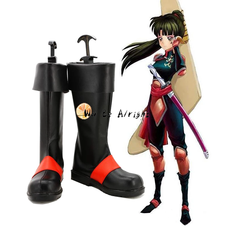 

Anime Inuyasha Sango Cosplay Shoes Customized Leather Boots for Men Women Halloween Carnival Role Play Costume Accessories Shoes