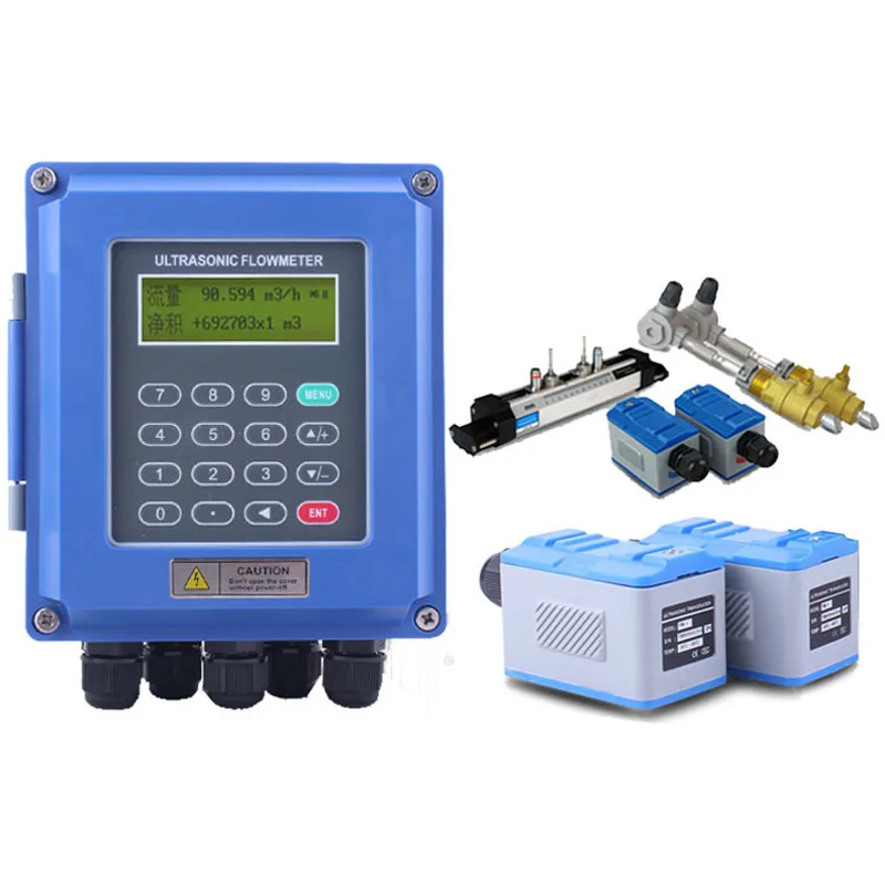 

Best selling Clamp on Wall mounted ultrasonic water flow meter clamp on ultrasonic flow meter