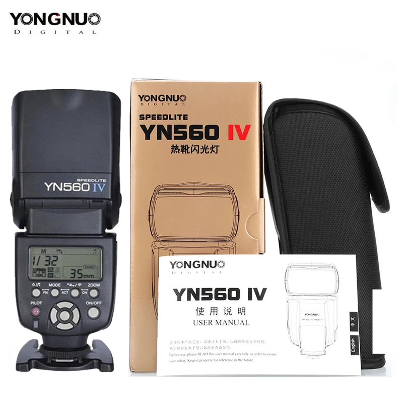 

Yongnuo YN560IV Speedlite 2.4G Wireless Radio Master Slave Flash YN560 IV for DSLR Camera Canon Nikon Sony Pentax Olympus Fuji