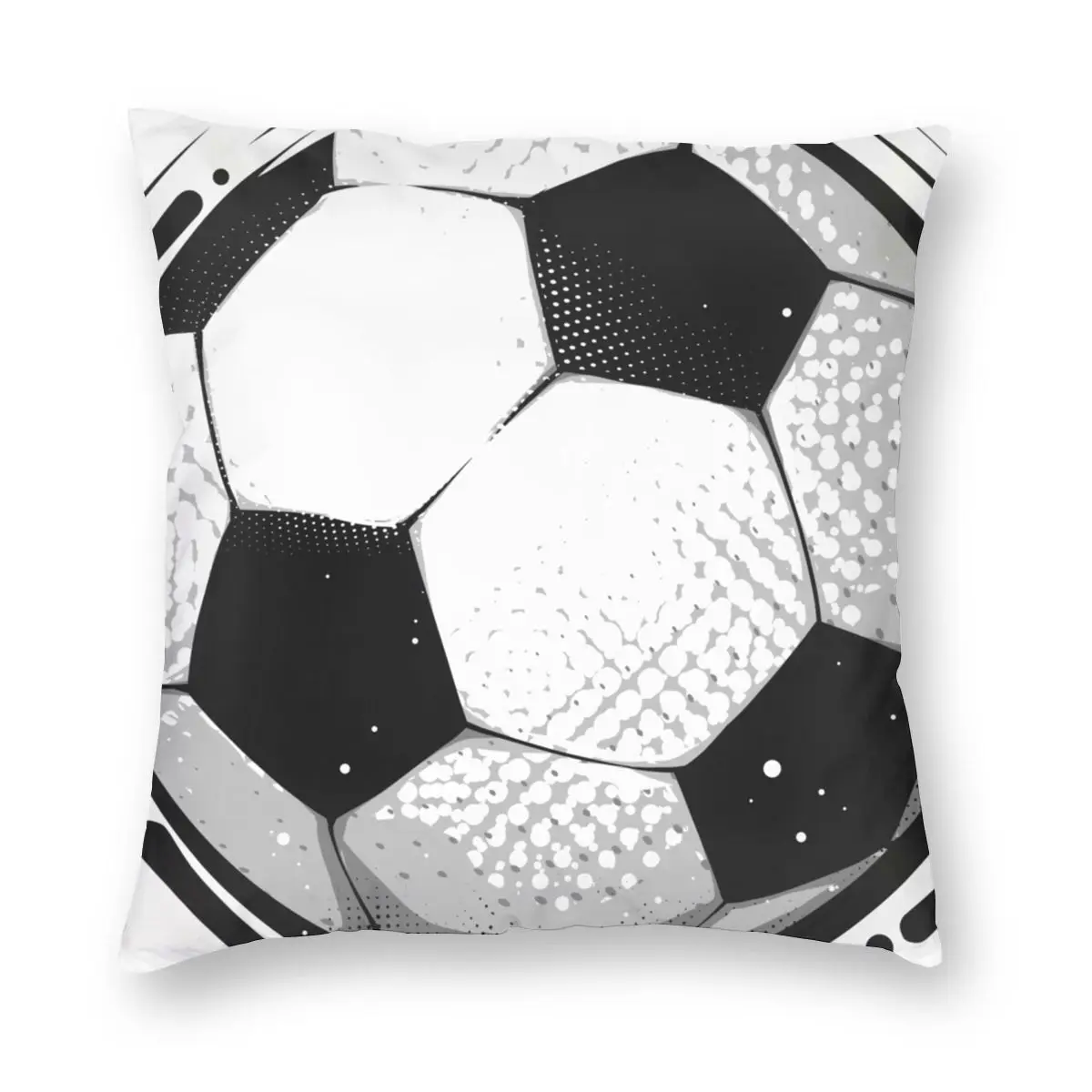

Soccer Ball Football Sports Pillowcase Printed Polyester Cushion Cover Gift Pillow Case Cover Seater Square 45X45cm