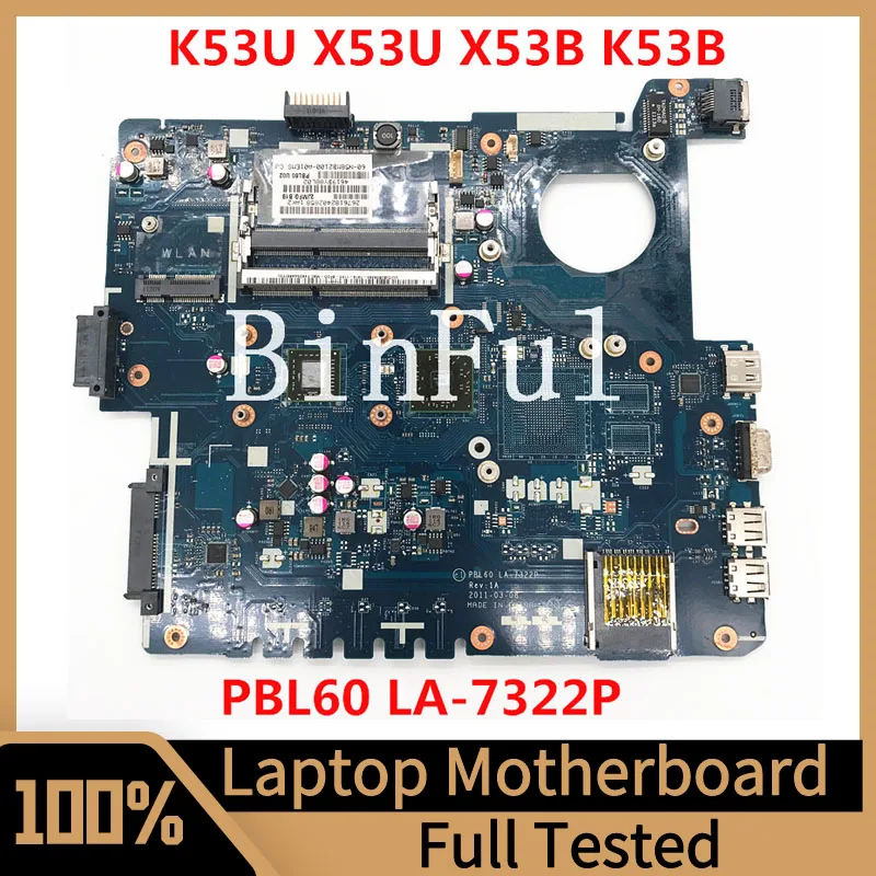 Mainboard For ASUS K53U X53U X53B K53B X53BY X53BR K53BY Laptop