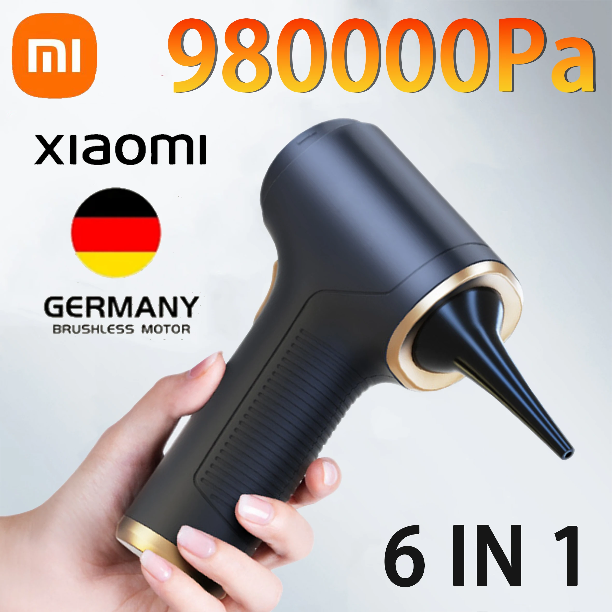 

Портативный беспроводной ручной пылесос Xiaomi, 980000 Па