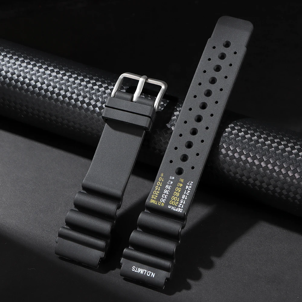 Enhanced Rubber Diver Sport Watch Strap – Durable and Versatile Watchband
