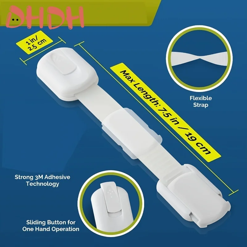 Child Lock Cabinet Lock Refrigerator Lock Safety Lock For Cabinets Drawers Toilet Fridge