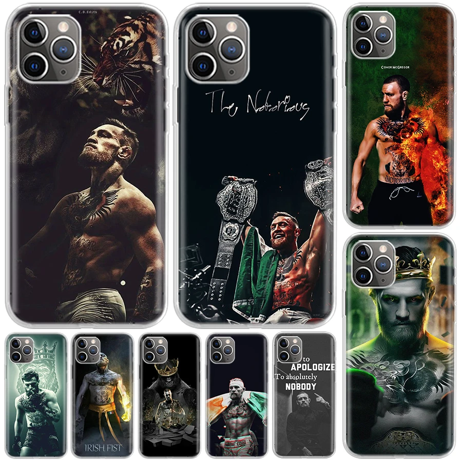Cover Conor Mcgregor Per Iphone 11 14 13 Pro 15 Ultra 12 Mini Apple Phone Case X Xr Xs Max 7 Plus 8 6S Se 5S Print Coque