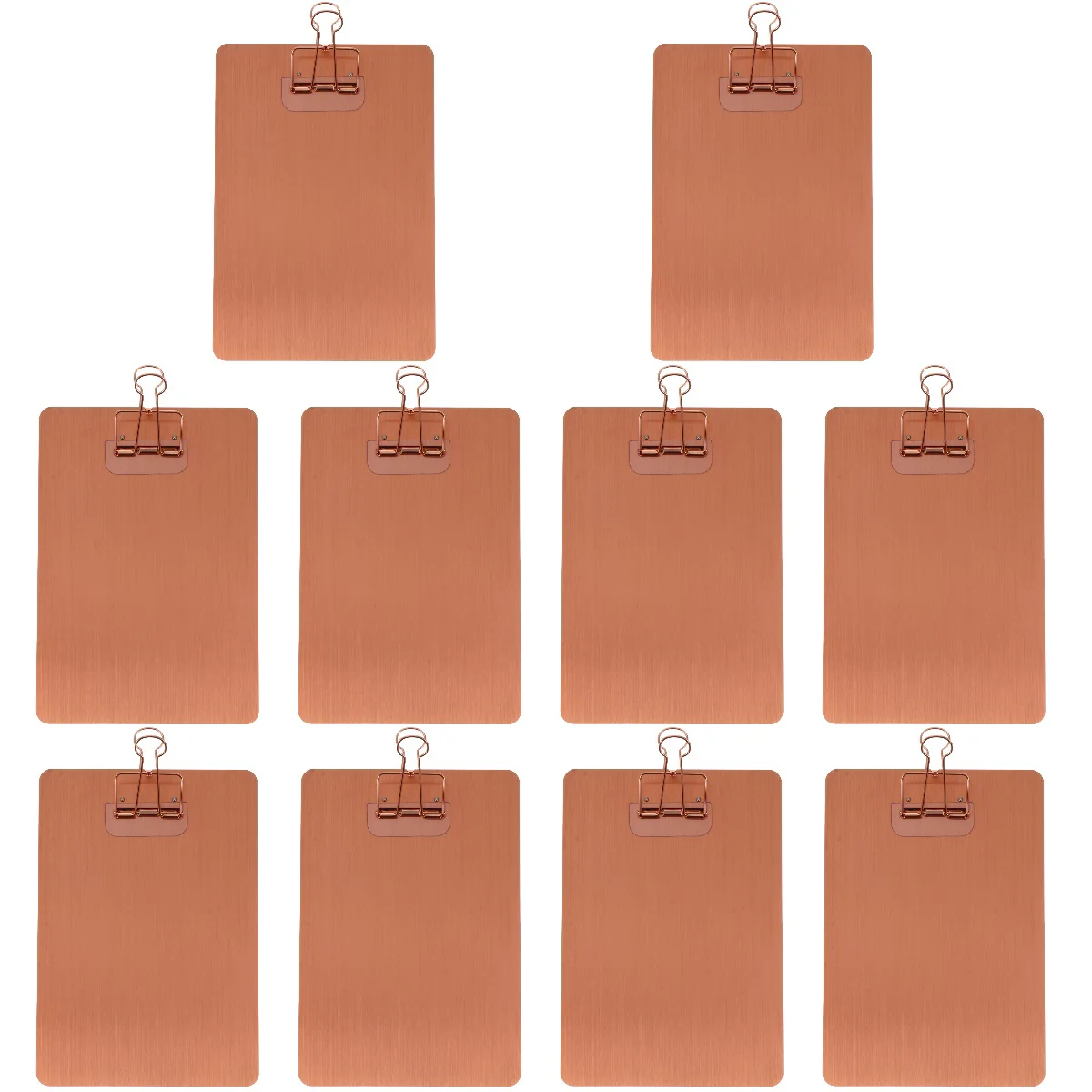 

10 pcs A5 Paper Clipboard Stainless Steel Writing Pad Paper Holder Menu Stand