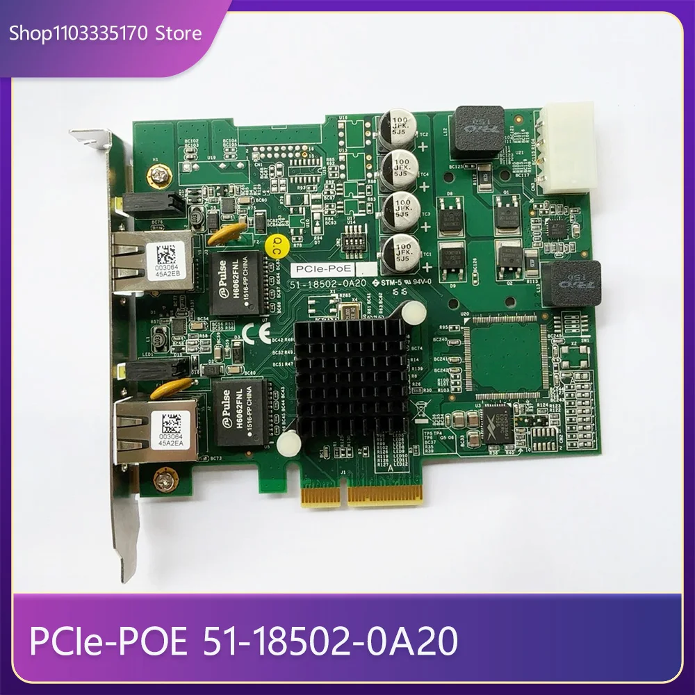 For ADLINK PCIe-POE 51-18502-0A20 Image Acquisition Card 1 For ADLINK PCIe POE 51 18502 0A20 Image Acquisition Card