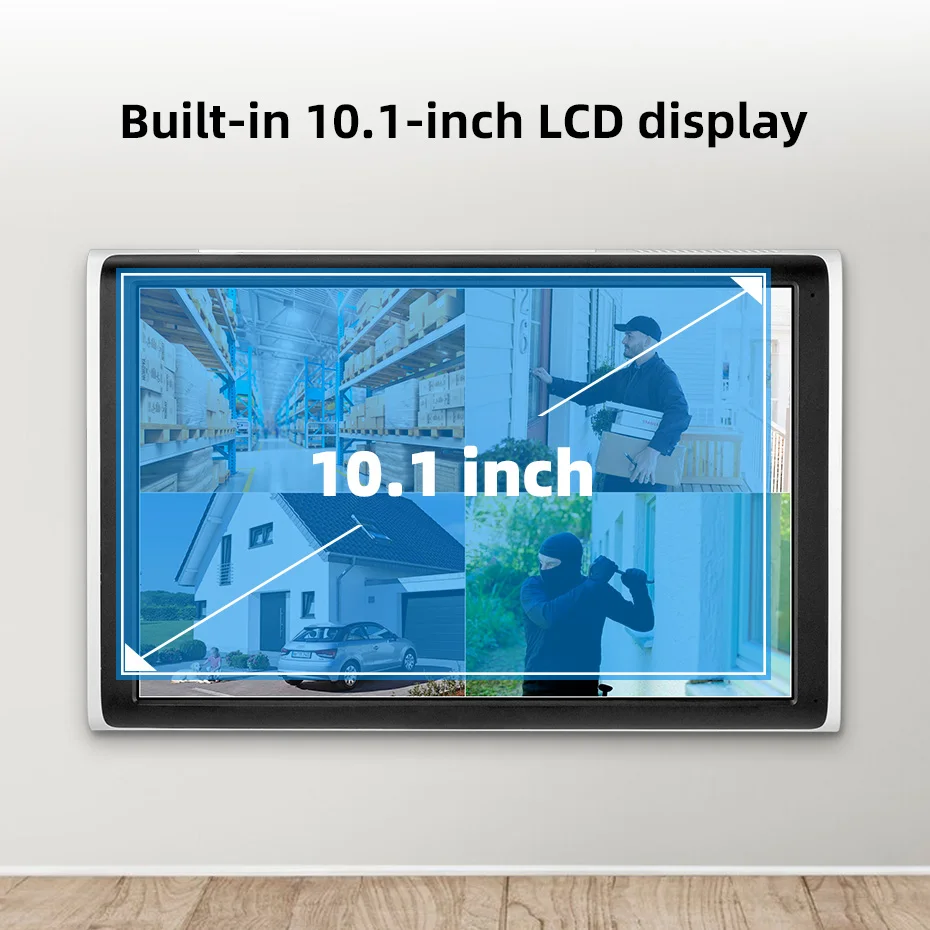 KERUI 6MP HD H.265 PTZ WIFI IP 카메라 8CH 무선 10.1 인치 LCD 모니터 NVR 키트 홈 보안 카메라 시스템 비디오 감시