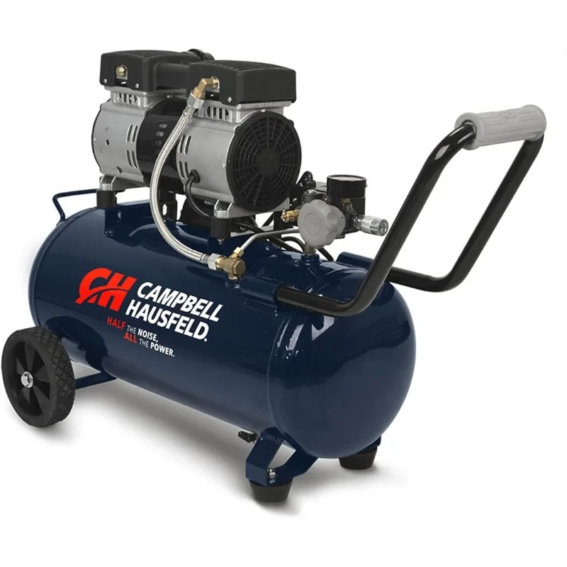 

Portable Air Compressors Campbell Hausfeld 8 Gallon Portable Quiet Air Compressor Air Compressors