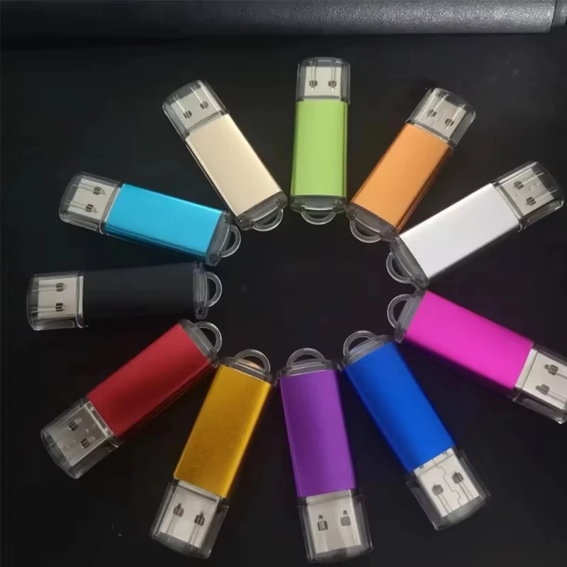 비즈니스 기프트 USB 플래시 드라이브 메탈 64GB 32GB 타입-C 16GB USB 2.0 8GB 블랙 4GB 메모리 스틱 U 디스크 펜드라이브