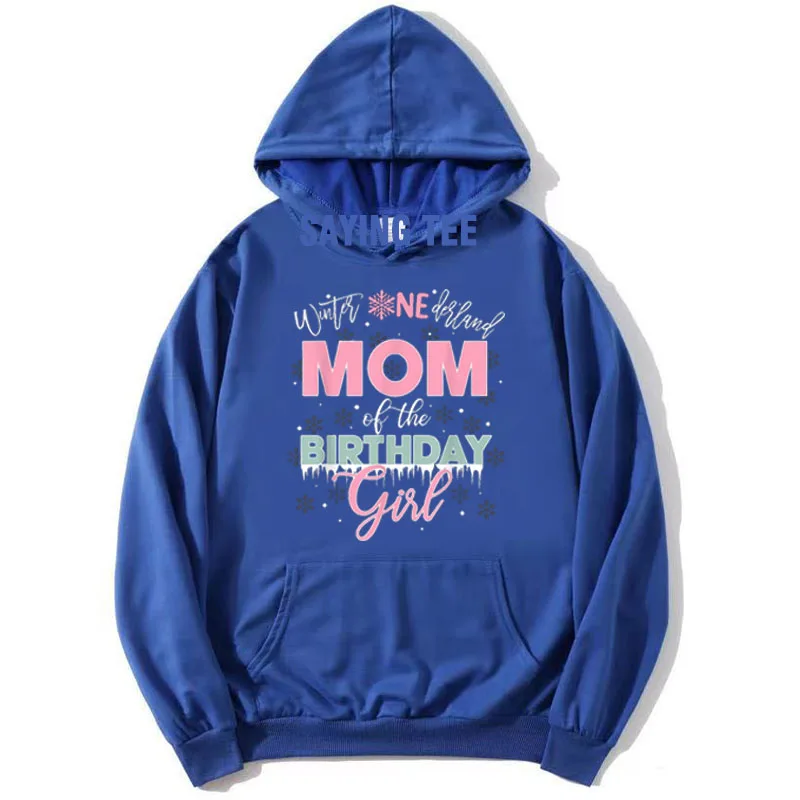 Papa Mama des Geburtstags Mädchen Shirt Winter Onederland Familie Hoodie Langarm Kapuzen T-Shirt Damen Herren Buchstaben Print Sweatshirt – Detail 5