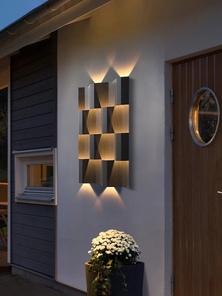 

Outdoor wall lamp waterproof modern minimalist living room bedroom staircase corridor decorative lights hotel villa courtyard ex