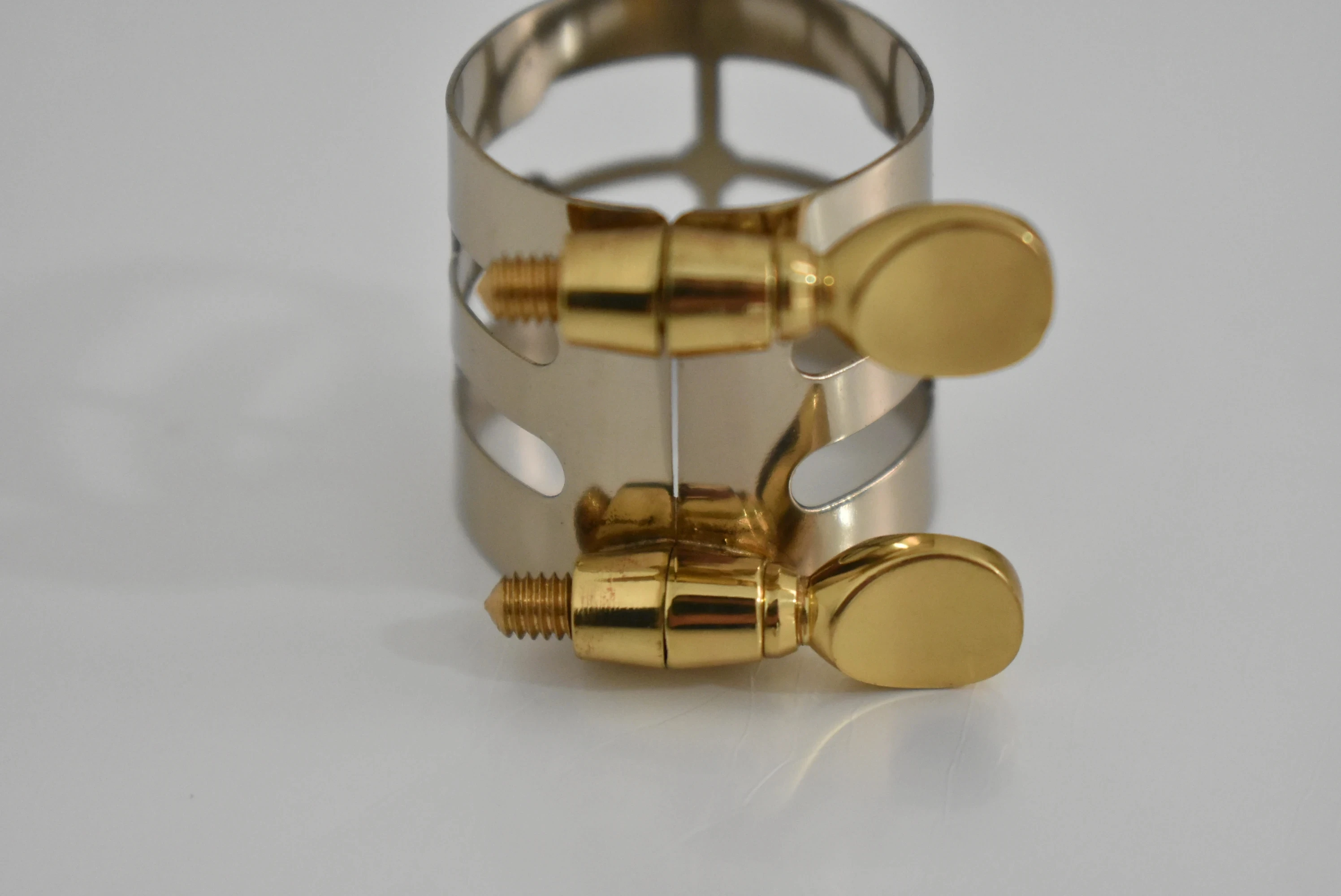 Abrazadera De Boquilla De Saxofon Alto, Clip De Cobre Blanco, Accessori Para Instrumentos Musicales, 1 Unidad