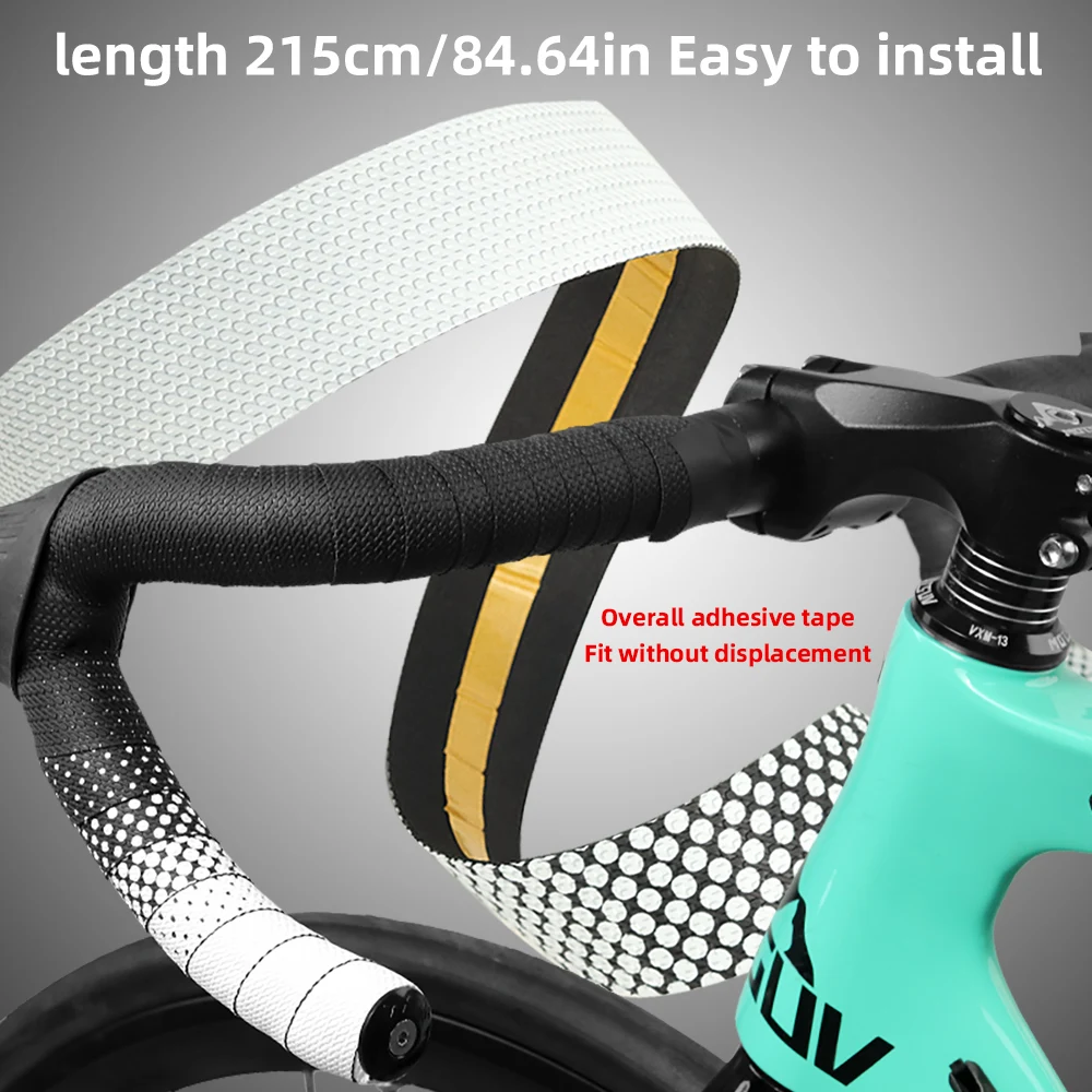 VXM Road Bicycle Handlebar Tape PU EVA Professional Wrapper Non-Slip Shockproof Gradient Color Cycling Balance Bike Tape Part