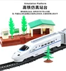 New High-Speed Rail Train Model Three Cars With Emulated Sound Electric Sound Light Train Model Puzzle Children's Toy Boy Gift 2