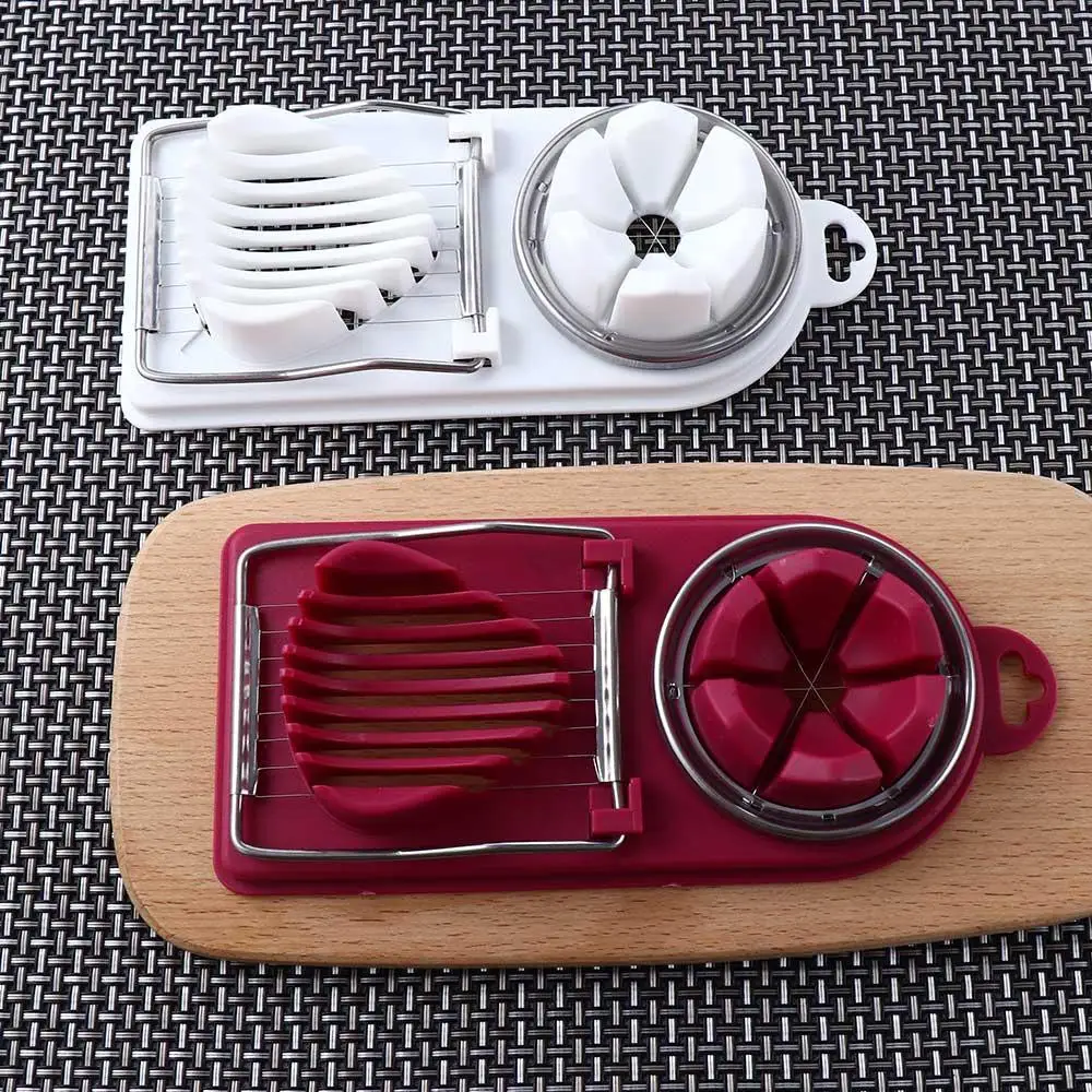 Fruit Hard Boiled Eggs Stainless Steel Wire Multifunctional Baking Cooking Cutting Tool Splitter Egg Slicer Yolk Separator egg cutter egg separator