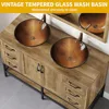Bathroom Organizers, Double Rustic Bathroom Vanity, Dark Brown Bathroom Vanity With Double Sink And Drawers Side Cabinet Combo S 4